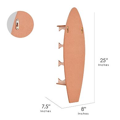 American Art Décor Classic Fruit Surfboard Wine Rack