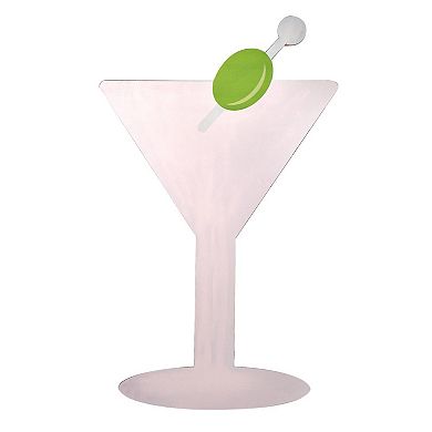 American Art Décor Tipsy Martini Wall Plaque