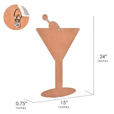 American Art Décor Tipsy Martini Wall Plaque