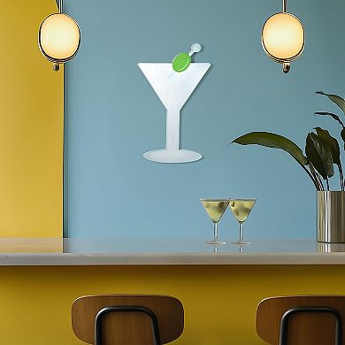 American Art Décor Tipsy Martini Wall Plaque