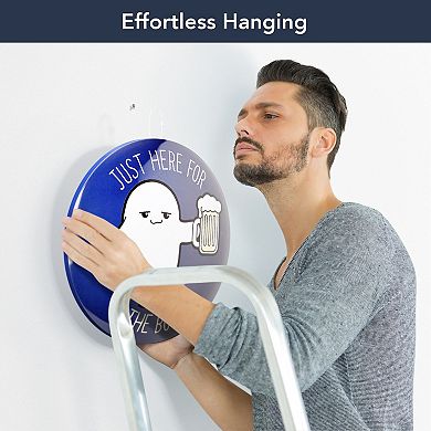 American Art Décor Just Here for the Boos Metal Sign