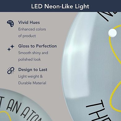 American Art Décor Never Trust An Atom Dome Metal Sign