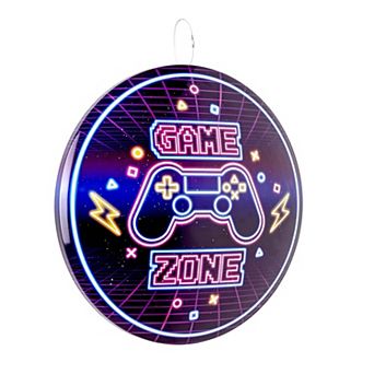 American Art Décor Game Zone Round Dome Metal Sign