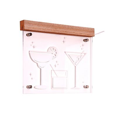 American Art Décor Tipsy Purple LED Drinks Wall Sign