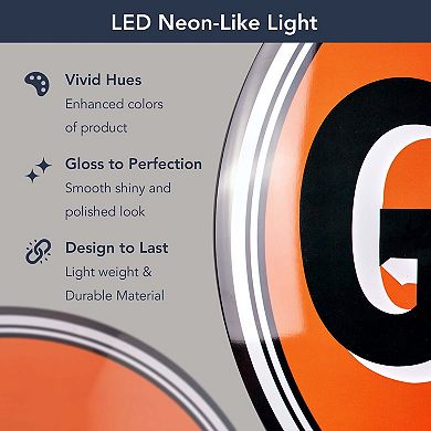 American Art Décor Gulf Vintage Metal Sign