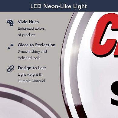 American Art Décor Chevron Supreme Gasoline Metal Sign