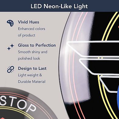 American Art Décor Route 66 Pit Stop Metal Sign