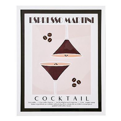 American Art Décor Martini Cocktail Poster