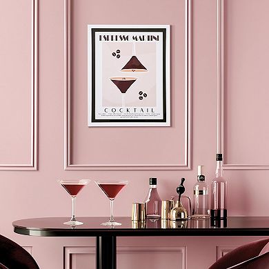 American Art Décor Martini Cocktail Poster