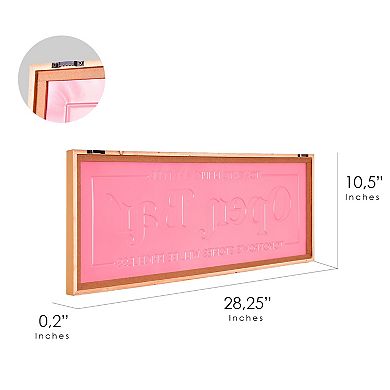 American Art Décor Open Bar Metal Sign