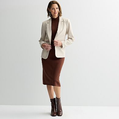 Women's Robbie Bee Cap Sleeve Sweater Dress with Belted Waist & Pockets
