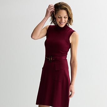 Women's Robbie Bee Sleeveless Full Fashion Sweater Dress