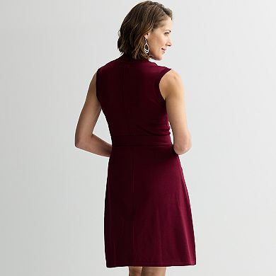 Women's Robbie Bee Sleeveless Full Fashion Sweater Dress