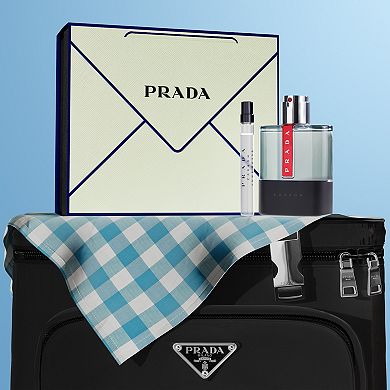 Prada Luna Rossa Carbon Eau de Toilette Cologne Set