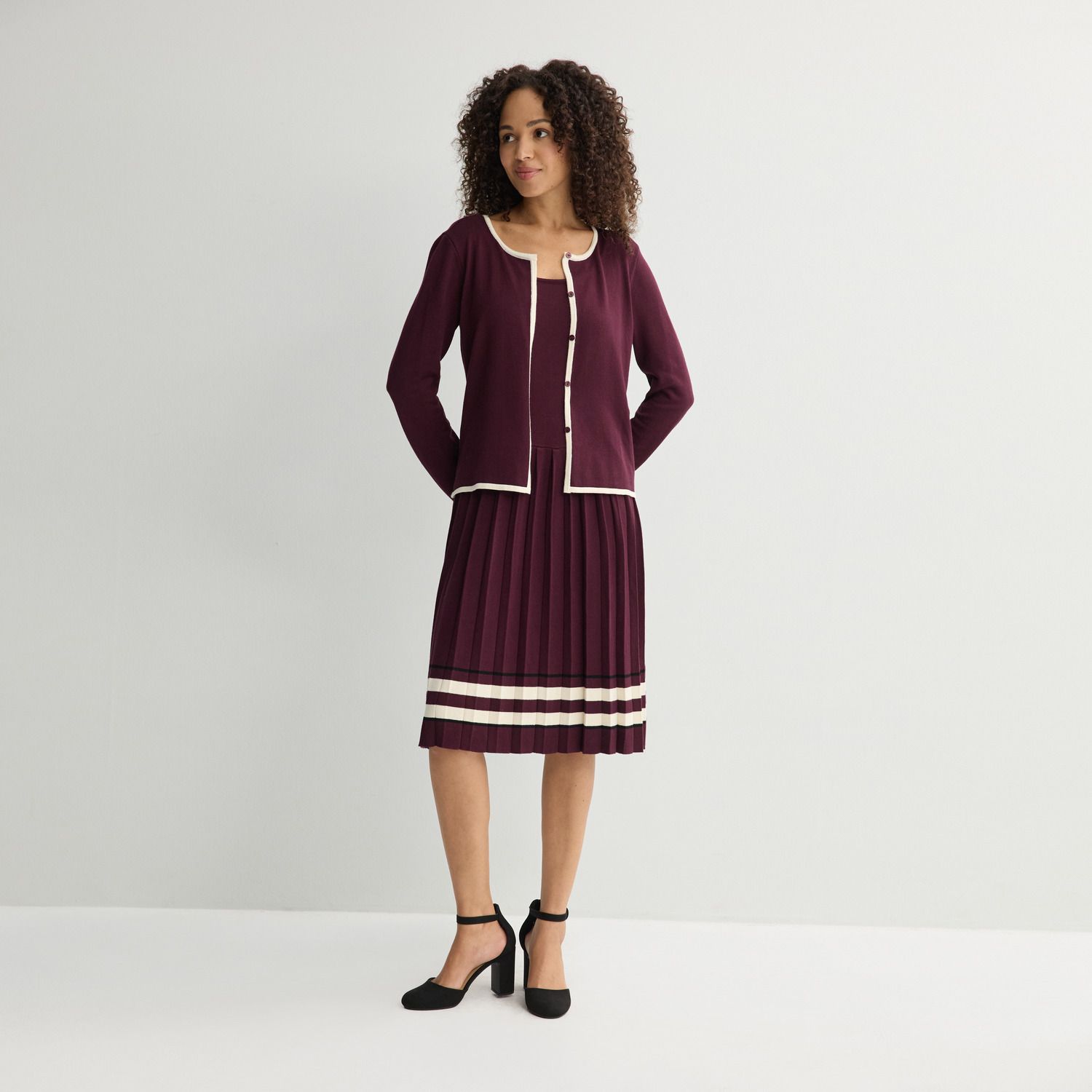 Женское платье Robbie Bee Full Fashion Jacket, цвет: Сливовый
