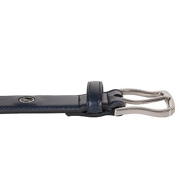Men's Nautica Inlay Logo Signature Leather Belt