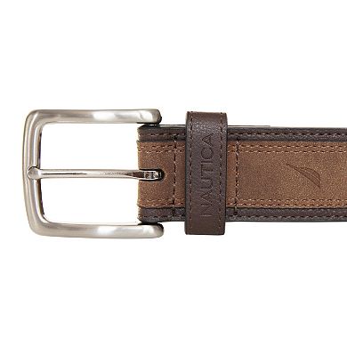 Men's Nautica Casual Overlay Leather Belt