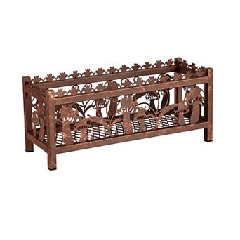 Evergreen Enterprises Rustic Finish Laser Cut Mushroom Planter