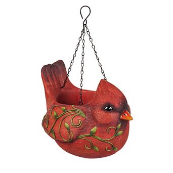 Evergreen Enterprises Red Cardinal Bird Hanging Planter