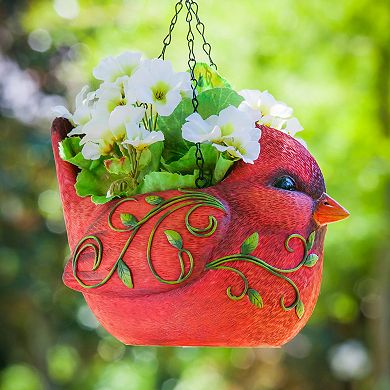 Evergreen Enterprises Red Cardinal Bird Hanging Planter