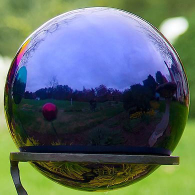 Evergreen Enterprises Indigo Stainless Steel Gazing Ball