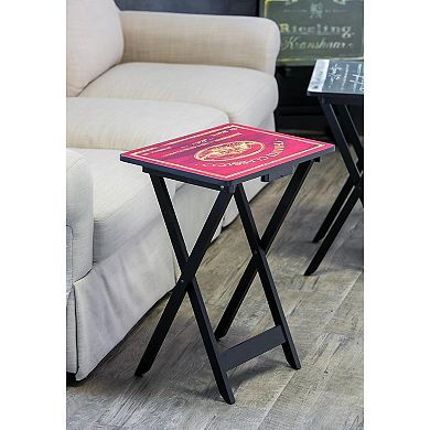 Evergreen Enterprises 4-Pk. Wine Label TV Tray Set with Stand