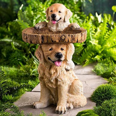 Evergreen Enterprises Playful Puppies Birdbath
