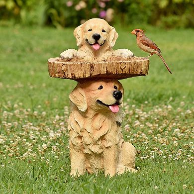 Evergreen Enterprises Playful Puppies Birdbath