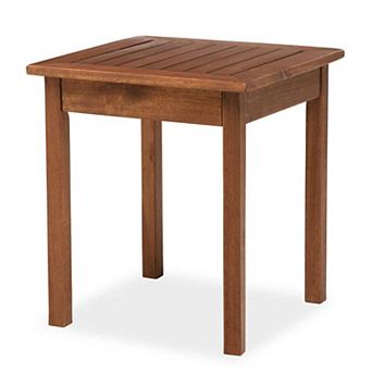 Evergreen Enterprises Eucalyptus Wood Side Table