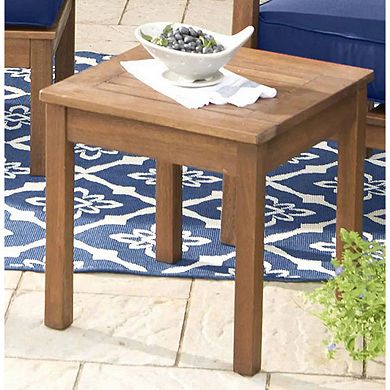 Evergreen Enterprises Eucalyptus Wood Side Table