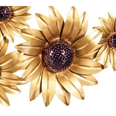 Evergreen Enterprises Petal & Plow Metal Sunflower Outdoor Wall Decor