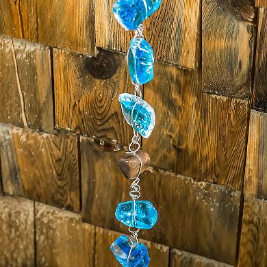 Evergreen Enterprises Blue Glass Rain Chain