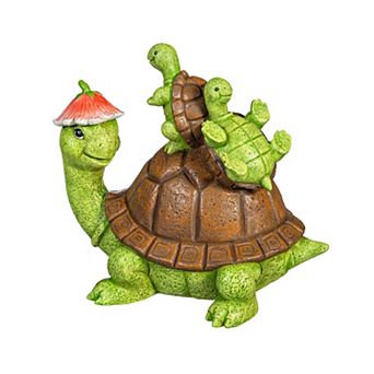 Evergreen Enterprises Resin Turtle With Kids Garden Statue