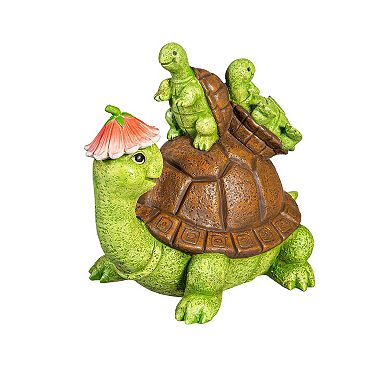 Evergreen Enterprises Resin Turtle With Kids Garden Statue