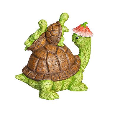 Evergreen Enterprises Resin Turtle With Kids Garden Statue