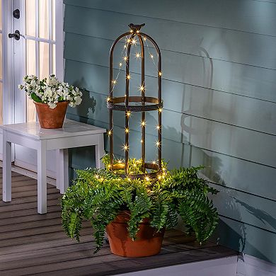 Evergreen Enterprises 7 ft. Powder-Coated Steel Garden Obelisk