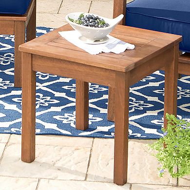 Evergreen Enterprises Eucalyptus Wood Side Table