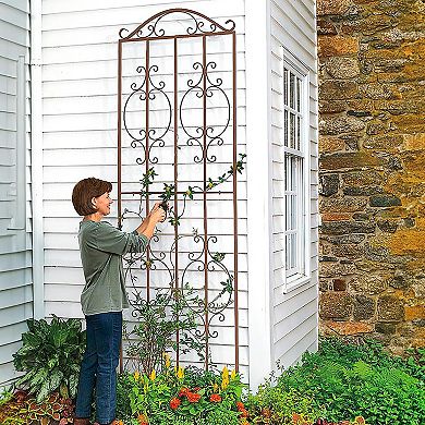 Evergreen Enterprises Montebello Metal Tall Garden Trellis