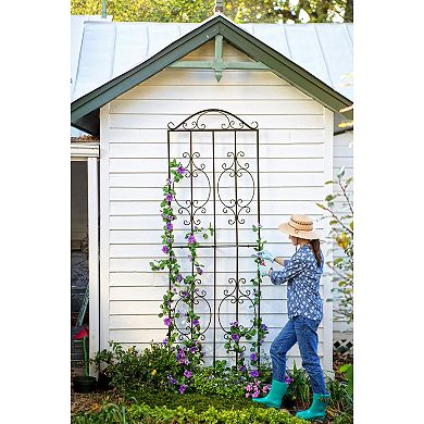 Evergreen Enterprises Montebello Metal Tall Garden Trellis