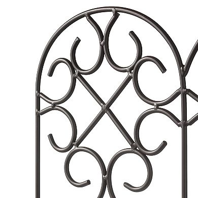 Evergreen Enterprises Scrollwork Wrought Iron Edging with Ground Stakes