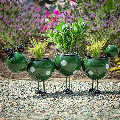 Evergreen Enterprises Metal Caterpillar Planter