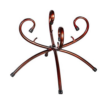 Evergreen Enterprises Metal Copper Convertible Bird Bath Stand