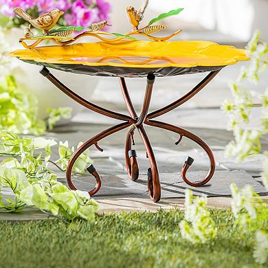 Evergreen Enterprises Metal Copper Convertible Bird Bath Stand
