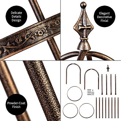 Evergreen Enterprises 5' Powder-Coated Steel Garden Obelisk