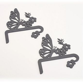Evergreen Enterprises Set of 2 Butterfly Metal Hangers