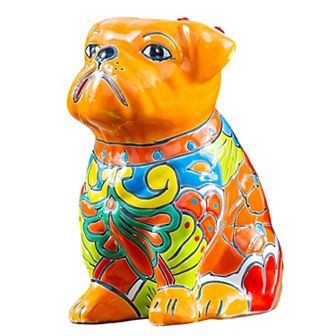 Evergreen Enterprises Dog Shaped Talavera Planter