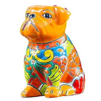 Evergreen Enterprises Dog Shaped Talavera Planter