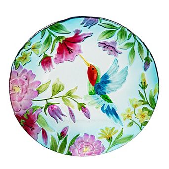 Evergreen Enterprises 18 in Hummingbird Glass Bird Bath
