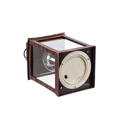 Evergreen Enterprises 8.5"H Battery Operated Twinkling Light Bulb Lantern Set of 2