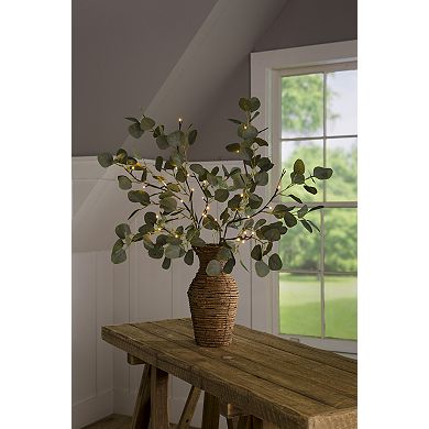 Evergreen Enterprises Eucalyptus Branch 32 LED Lights Set of 2